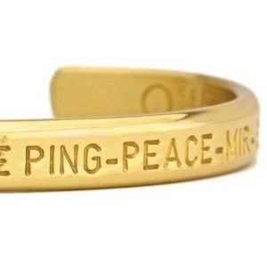 NEW Sergio Lub Peace Brass Bracelet